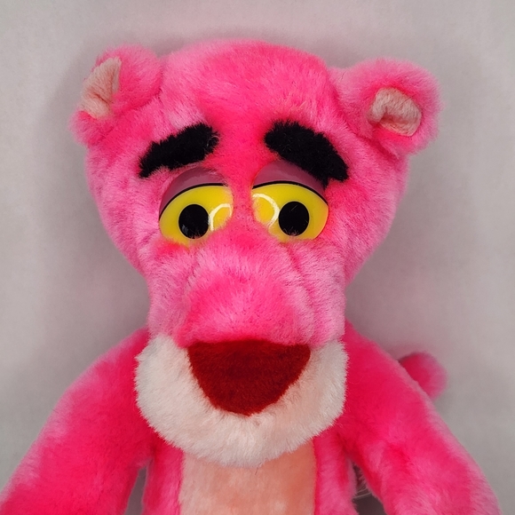 1991 Pink Panther 8" Sitting Plush Doll Stuffed Animal 24k Special Effects - Picture 2 of 4
